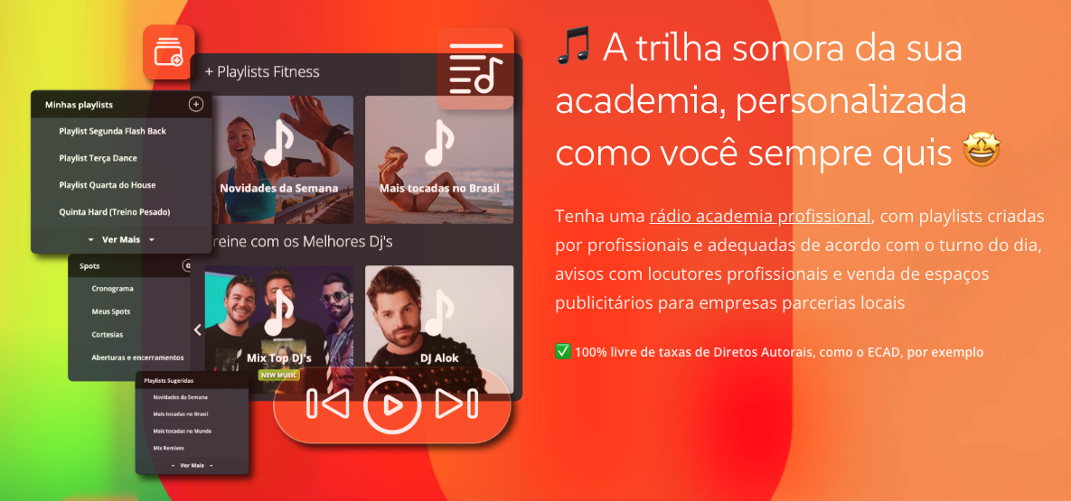 Music Fit Radio Academia Radio indoor